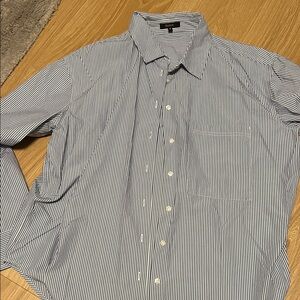 Quince Organic Cotton Relaxed Oxford Shirt medium